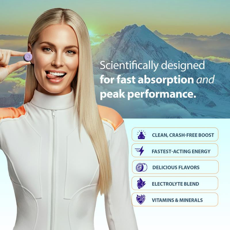 Joe Energy – Instant Pocket-Sized Energy with Sublingual Caffeine, L-Theanine & Brain-Boosting Nootropics Candy