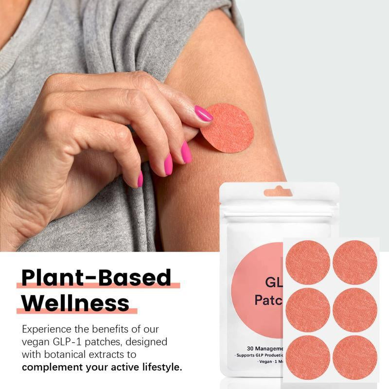 GLP-1 Patches with L Glutamine, Chromium, Cinnamon, Pomegranate and Berberine - 30 PCS - Firming Skin Therapy | Ultra - Comfortable Body Care for Women Daily Natural
