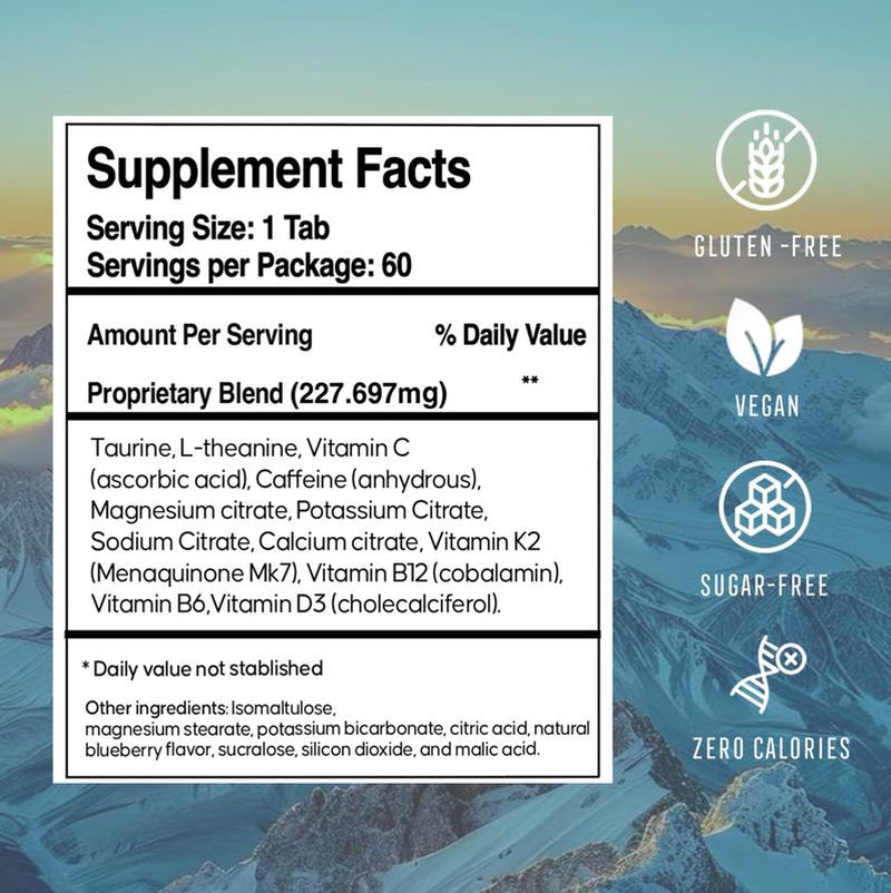 Joe Energy – Instant Pocket-Sized Energy with Sublingual Caffeine, L-Theanine & Brain-Boosting Nootropics Candy