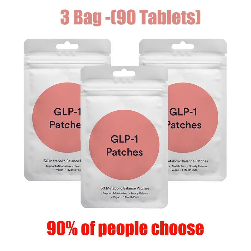 GLP-1 Patches with L Glutamine, Chromium, Cinnamon, Pomegranate and Berberine - 30 PCS - Firming Skin Therapy | Ultra - Comfortable Body Care for Women Daily Natural