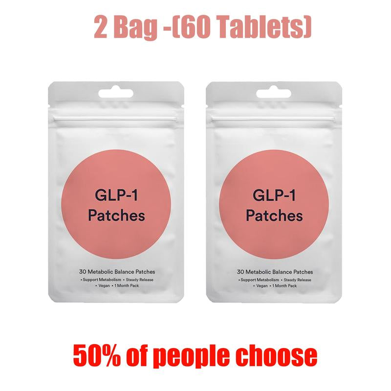 GLP-1 Patches with L Glutamine, Chromium, Cinnamon, Pomegranate and Berberine - 30 PCS - Firming Skin Therapy | Ultra - Comfortable Body Care for Women Daily Natural