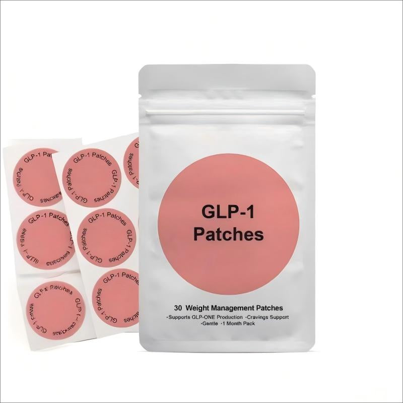 GLP-1 Patches with L Glutamine, Chromium, Cinnamon, Pomegranate and Berberine - 30 PCS - Firming Skin Therapy | Ultra - Comfortable Body Care for Women Daily Natural
