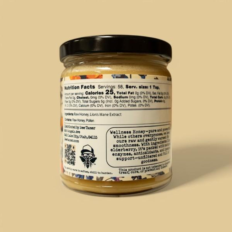 Beetamer'S Lion’S Mane – Raw Creamed Honey with Lion'S Mane Extract 11Oz