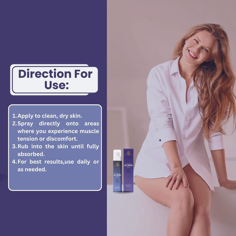 Health Fixer Pure Oil Spray with Lavender - Natural Sleep Aid & Muscle Relaxant, Skin Care & Stress Relief - USP Grade, 100% Pure & Rapidly Absorbed