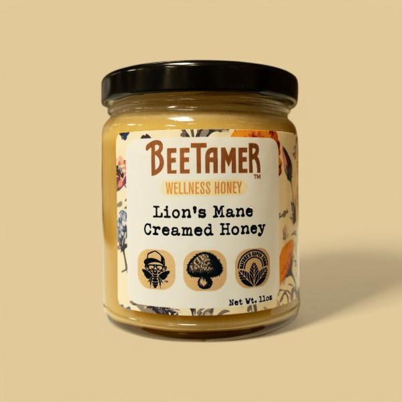 Beetamer'S Lion’S Mane – Raw Creamed Honey with Lion'S Mane Extract 11Oz