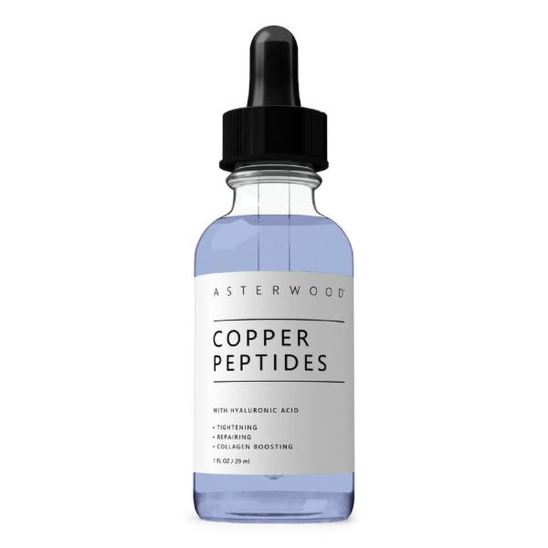 Copper Peptides Serum for Face - Tightening, Repairing, Collagen Boosting - with Ghk-Cu and Hyaluronic Acid - Fragrance-Free