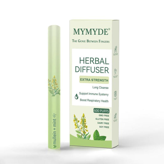 MYMYDE Thyme and Mint Extracts for Lung Detoxification and Oral Air Freshening, Herbal Diffusion Pen Relaxation Stick Solution Plant-Based Diffusion Pen with Mint Thyme